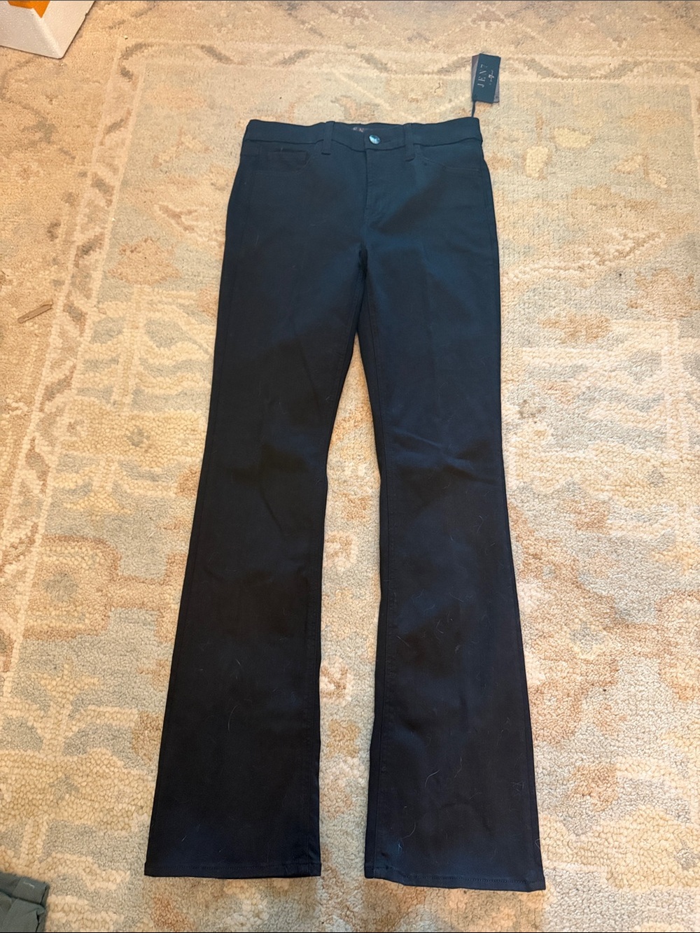 7 For All Mankind Black Slim Bootcut Jeans